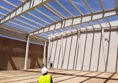 Construcción de nave-almacén de estructura prefabricada de hormigón, para Enartis SEPSA en Alcázar de San Juan (Ciudad Real)